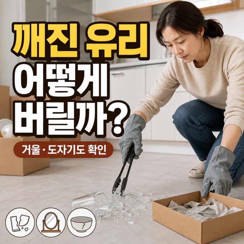 깨진 유리 버리는 법, 거울 도자기는 어디에 버려야 할까?