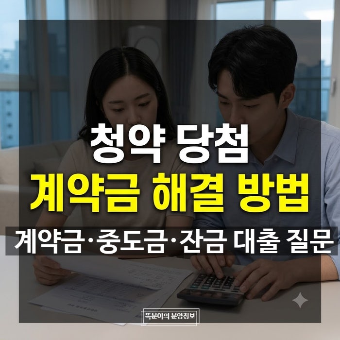 아파트 청약 당첨 후 대출 문의 | 모델하우스·은행에서 꼭 물어볼 질문