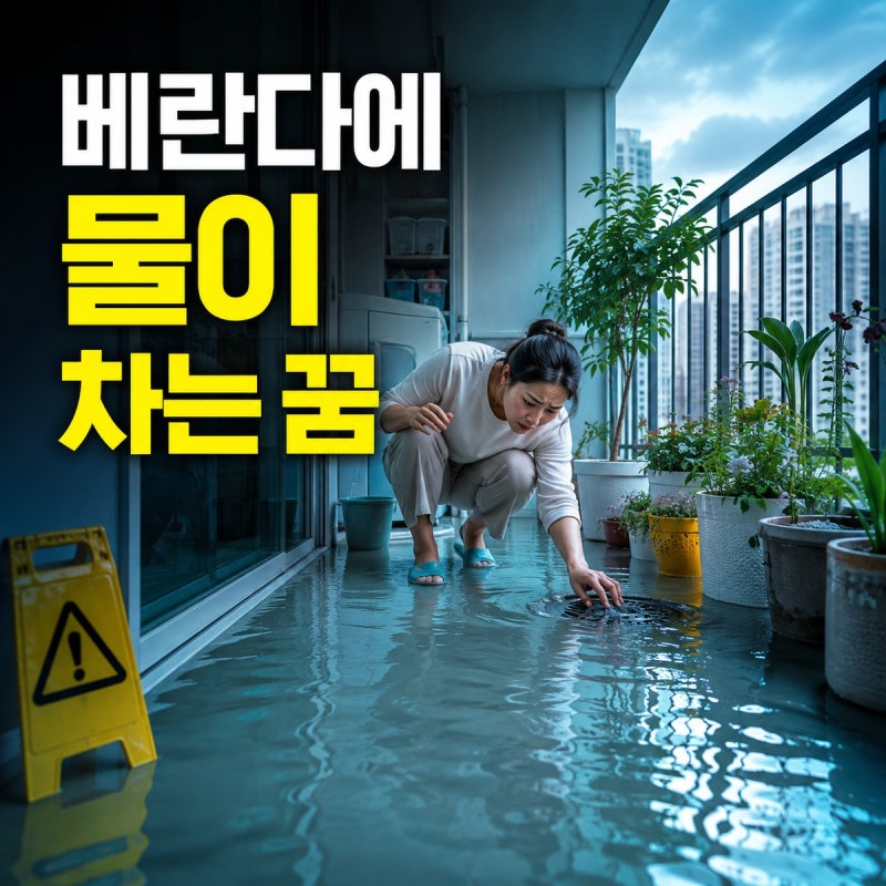 베란다에 물이 차거나 배수되지 않는 꿈｜물이 고이고 넘치는 상황별 의미