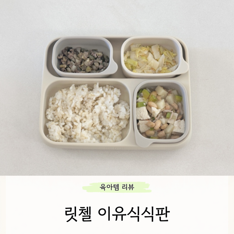 이유식식판 개별용기 릿첼 실리콘식기 완료기 돌아기 유아식판