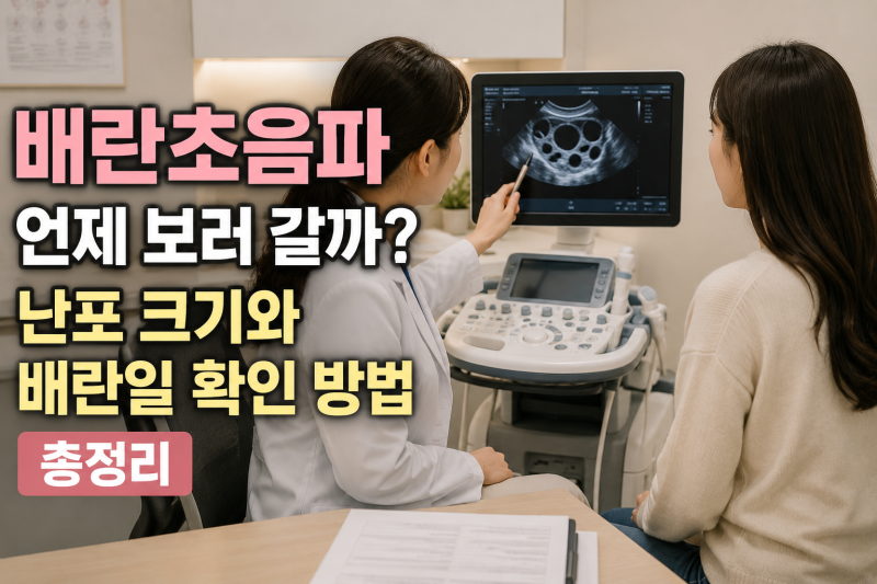 배란초음파 언제 보러 갈까? 난포 크기와 배란일 확인 방법 총정리