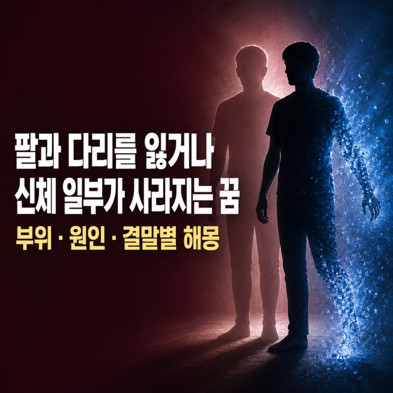 ✂️ 팔과 다리를 잃거나 신체 일부가 사라지는 꿈｜부위·원인·결말별 해몽