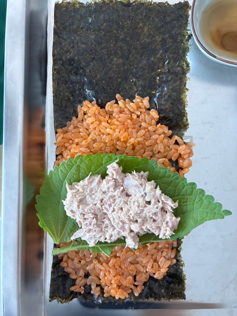 불닭 참치마요 김밥 | 삼양 불닭 소스 오리지널 이용 간단 핑거푸드 김밥 레시피 추천