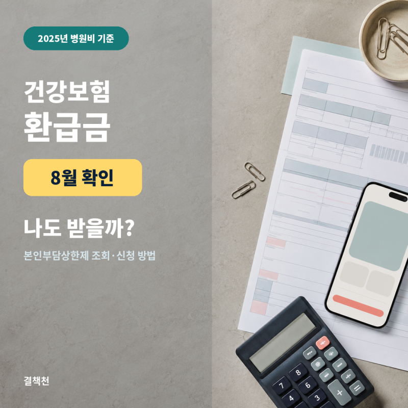 2026 건강보험 환급금 조회, 2025년 병원비 많이 냈다면 8월에 확인해보세요