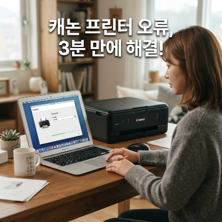 캐논 프린터 드라이버, 3분컷 설치! 연결 오류·인식 불가? 해결했어요