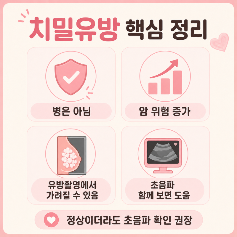 치밀유방이 먼가요? (치밀유방과 유방암의 관계 + 초음파의 필요성)