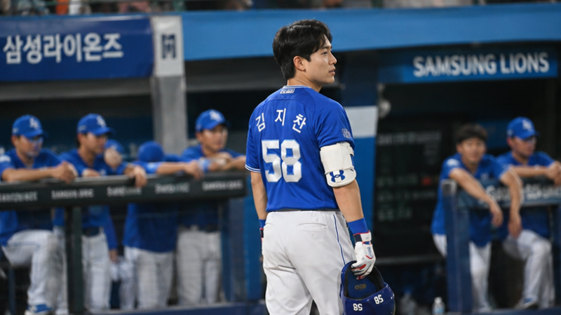 김지찬 주전 자리 흔들리나? 7월 타율 0.431 찍더니 충격적인 최근 성적