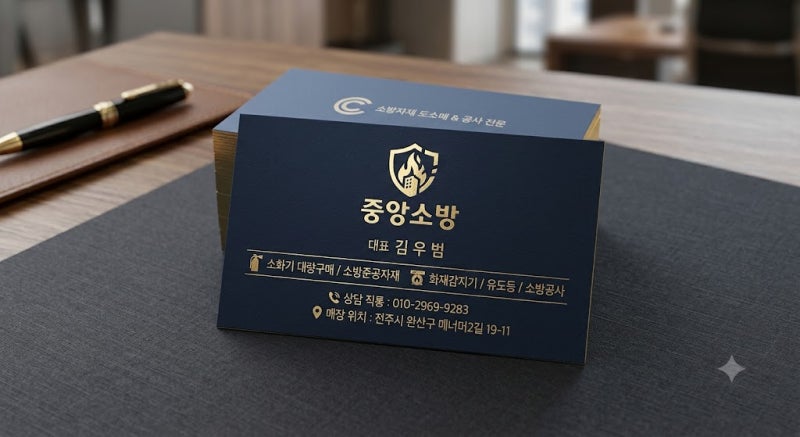 *[전북 소방안전] 소화기 구매 및 소방용품 상담, 중앙소방 김우범 대표*