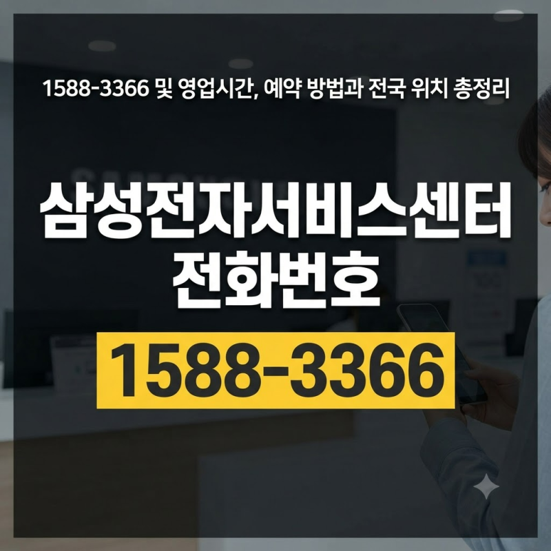 삼성전자서비스센터 전화번호·영업시간·예약 방법과 지역별 위치 총정리