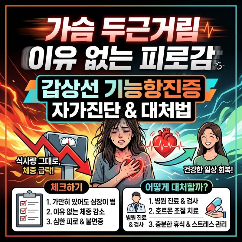 갑상선 기능항진증 초기 증상 원인부터 완치 관리법 총정리