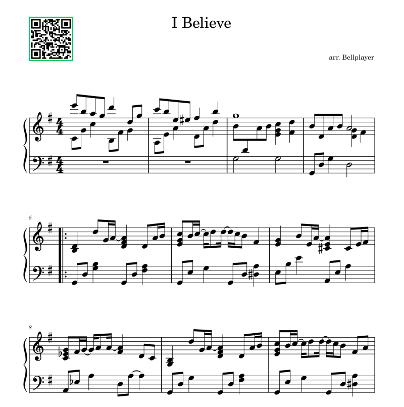 엽기적인 그녀 OST 신승훈의 "I Believe" 피아노 악보