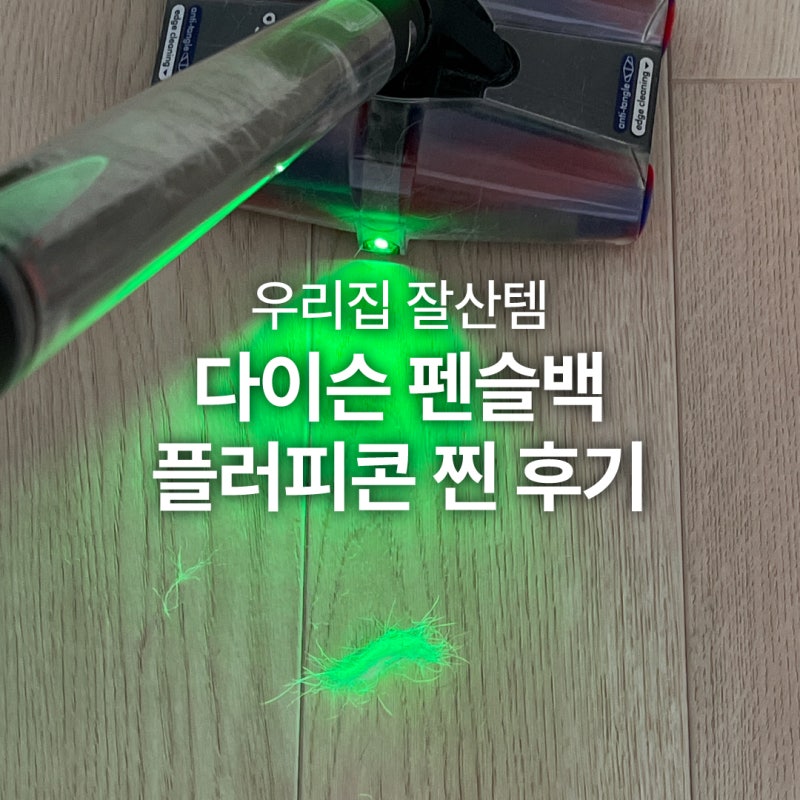 다이슨 펜슬백 플러피콘 찐 후기, 개털 청소, 막힘현상 해결법