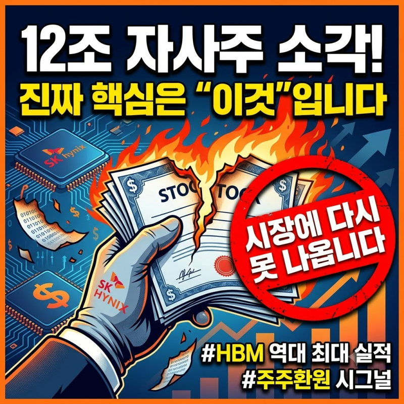 SK하이닉스 12조 자사주 소각, 진짜 핵심은 따로 있다