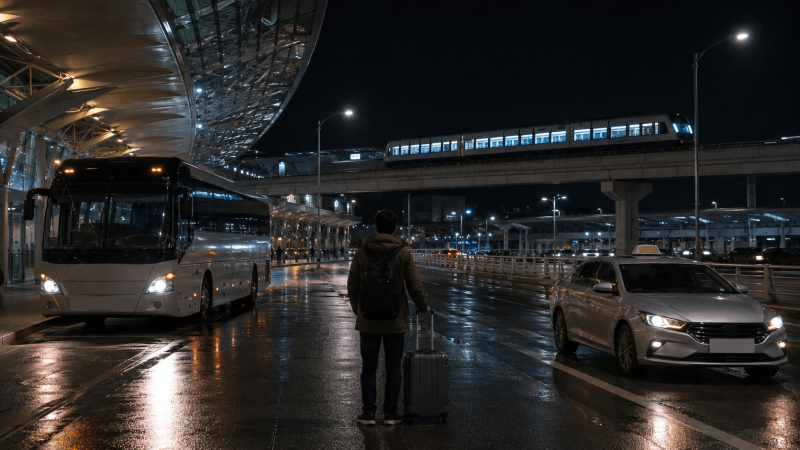 인천공항 새벽 도착 후 서울 가는 법, 심야버스·택시·공항철도 첫차 비교
