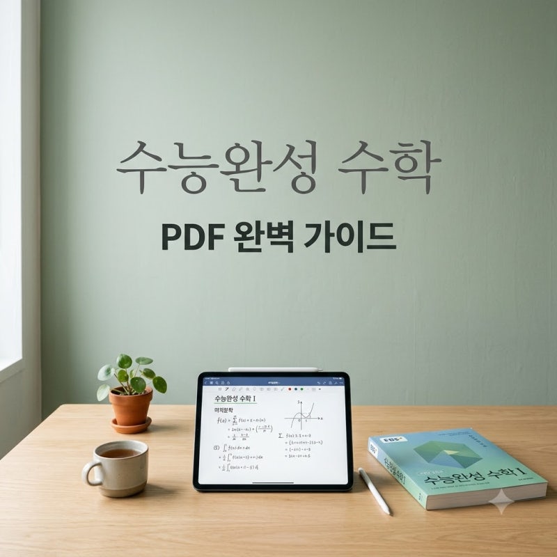 2027 수능완성 수학 PDF 답지 다운로드 및 태블릿 학습 꿀팁