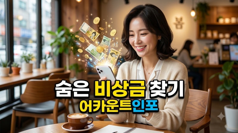스마트폰으로 숨은 내 비상금 찾기! '어카운트인포' 휴면계좌 1분 현금화 꿀팁