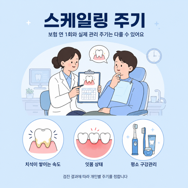 치과 스케일링 주기부터 건강보험 적용 범위, 통증까지 모든것 정리