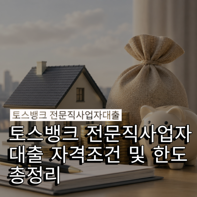토스뱅크 전문직사업자대출 자격조건 및 한도(최대 5억)·상환방식 총정리