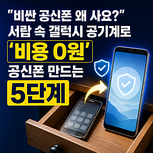 "비싼 공신폰 왜 사요?" 서랍 속 갤럭시 공기계로 '비용 0원' 공신폰 만드는 5단계