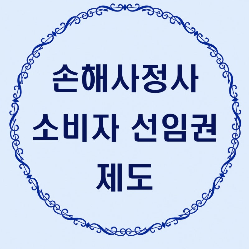 손해사정사 소비자 선임권 제도