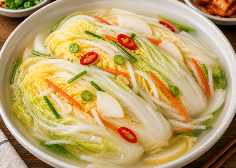 아삭하고 시원한 국물 맛! 백김치 황금레시피
