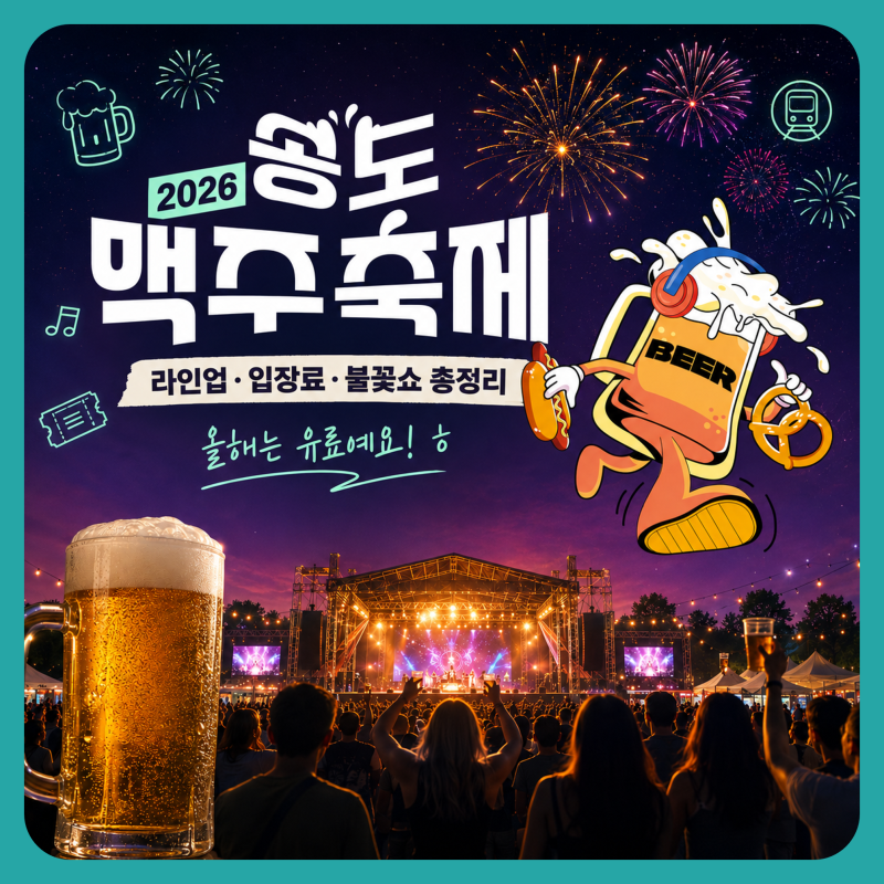 2026 송도맥주축제 일정 라인업 입장료 주차 총정리