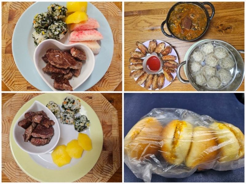 4인가족 성장기아이들 식비절약 밥상(월식비 75만원 아이들잘먹는밥상, 무지출데이)