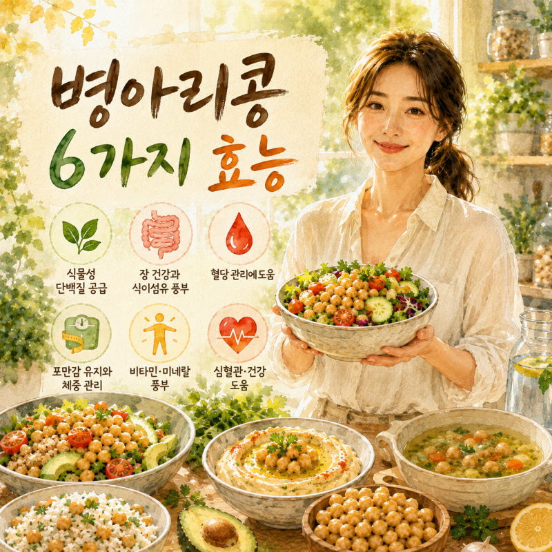 병아리콩 6가지 효능, 매일 챙겨 먹으면 좋은 이유와 먹는법