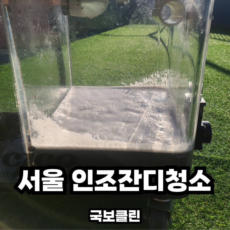 서울 인조잔디 청소 방법 쌓인 낙엽과 이물질까지 깔끔하게 제거