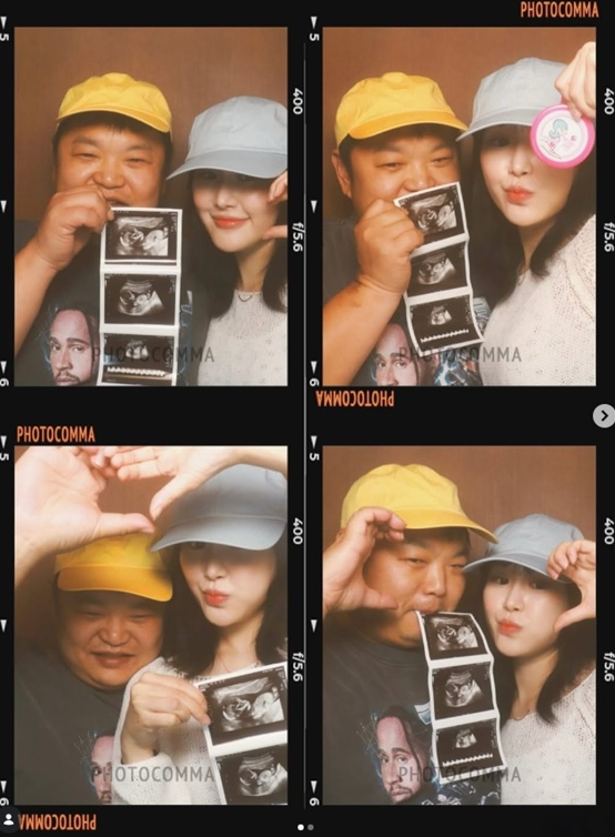 고규필♥에이민, 제주에서 태교여행 중…임신 23주차 근황 공개