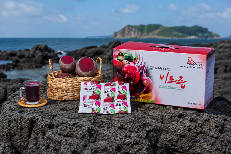매일 건강 챙기기 좋은 제주 레드비트즙 먹는 방법