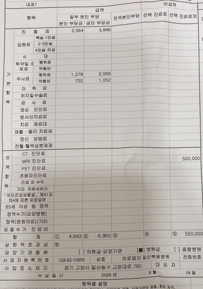 [복부 MRI 후기] 췌장·간·담도 걱정돼서 비급여로 검사받고 온 솔직 후기 (비용/CT 비교/과정)
