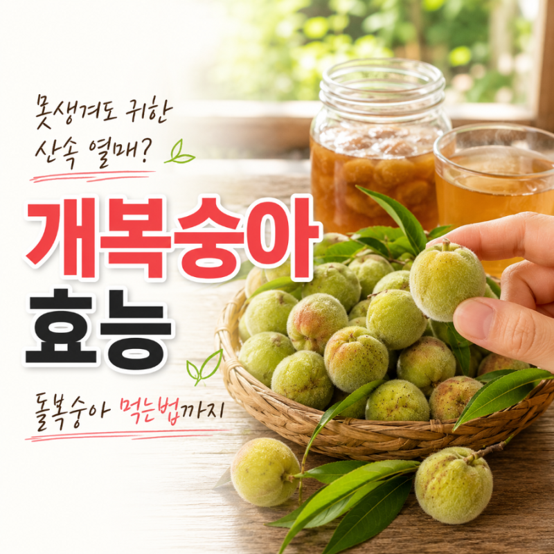 개복숭아효능 아미그달린 풍부한 돌복숭아효능 먹는법
