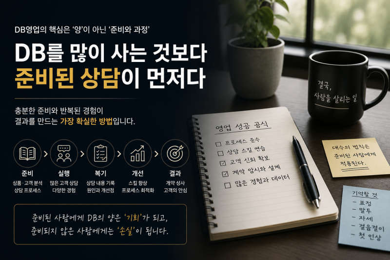 DB를 많이 사면 보험영업을 잘하게 될까? (2)