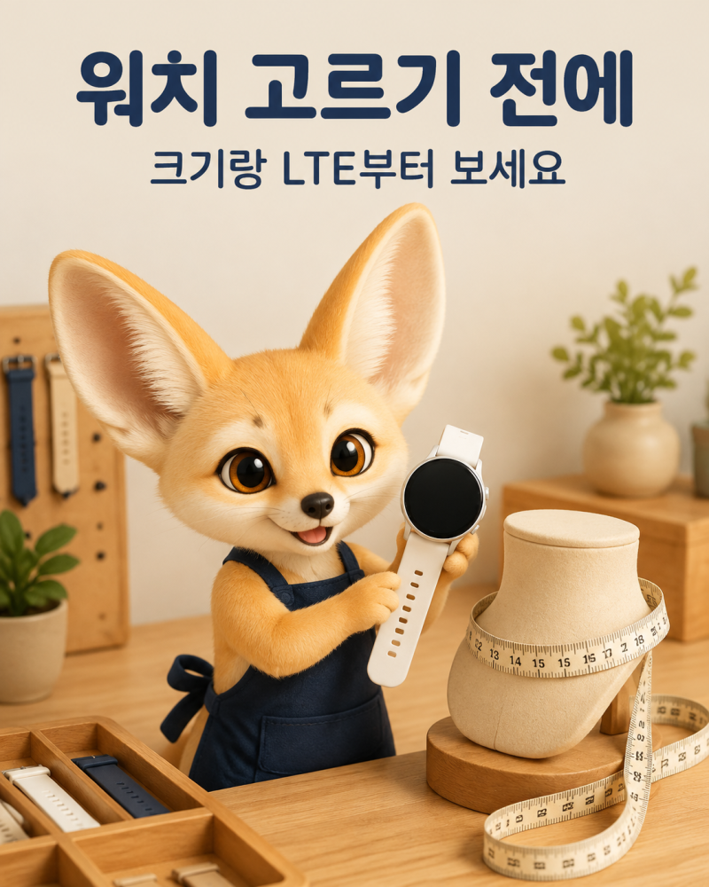 갤럭시 워치8, 디자인보다 크기랑 LTE부터 보세요