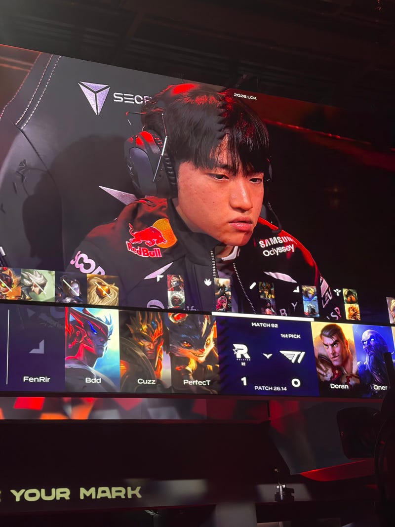 [26 LCK] T1 vs KT 직관 후기 / LCK 티켓팅 실패 후 취소표로 잡은 1열 좌석