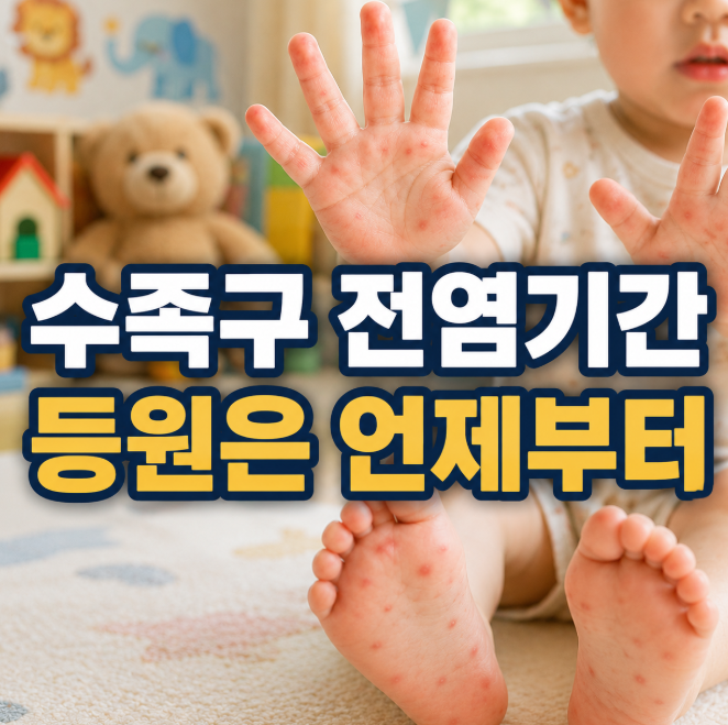 수족구 전염 기간은 언제까지? 어린이집 등원 가능 시기와 기준