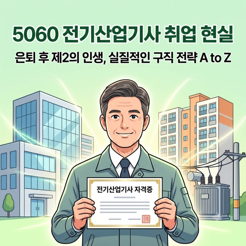 50대 60대 전기산업기사 취업 현실 "자격증만 따면 무조건 취업될까?" 시설관리 연봉 및 무제....