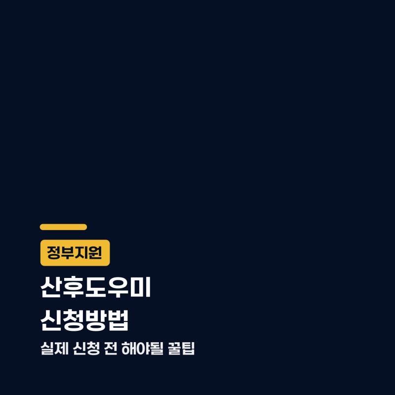 정부지원 산후도우미 신청 전 꿀팁, 저도 처음엔 몰랐어요 | 임신출산 팁 총정리