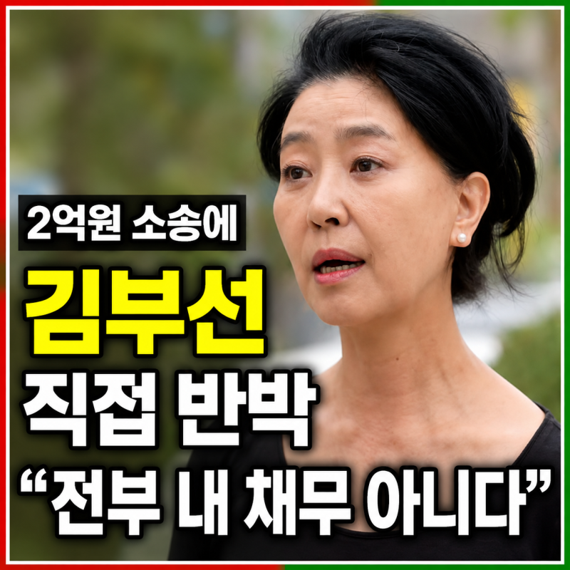 김부선, 2억원 소송에 직접 입 열었다…7000만원 공탁 밝힌 이유