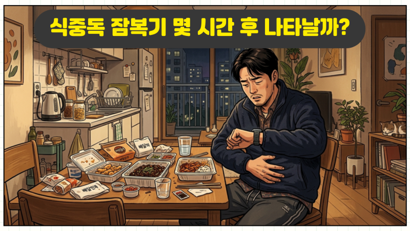 식중독 잠복기, 몇 시간 뒤 증상이 나타날까? 가장 먼저 확인해야 할 시간표