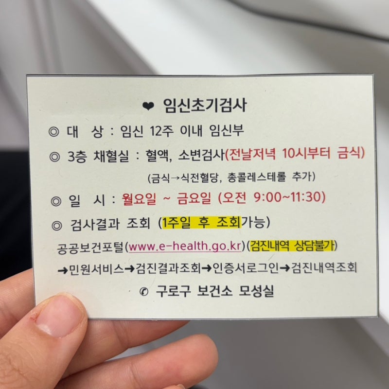 임산부 보건소 산전검사 결과 확인 방법｜e보건소 온라인 조회 방법