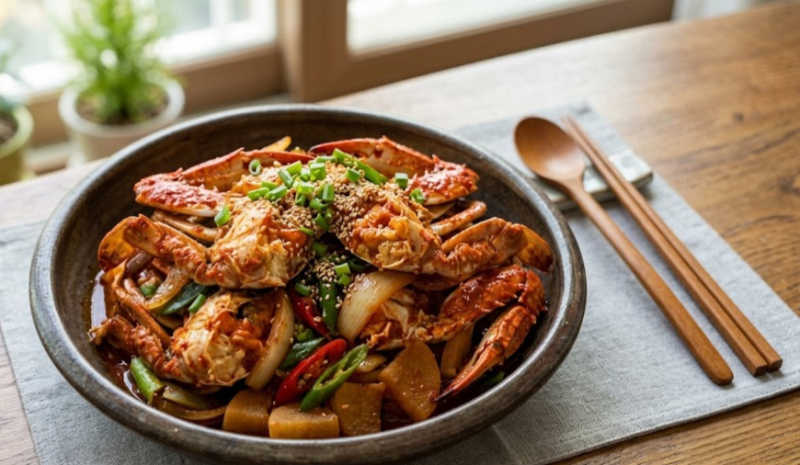집에서 만드는 매콤한 꽃게찜 레시피 — 가을 꽃게 제철 시작! 게 손질법부터 달콤 매콤 황금....