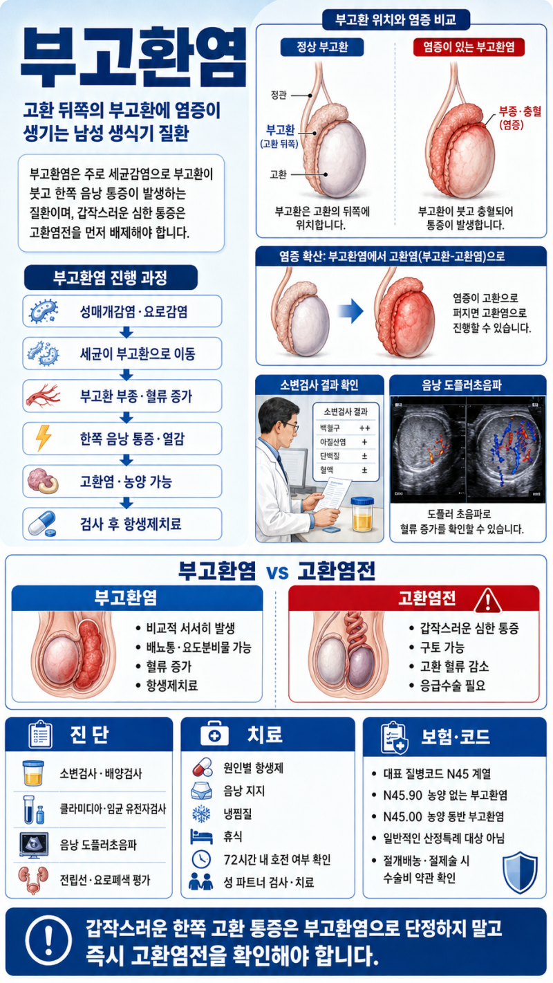 부고환염, 고환이 갑자기 붓고 아프다면? 단순 염증보다 먼저 확인해야 할 것이 있습니다