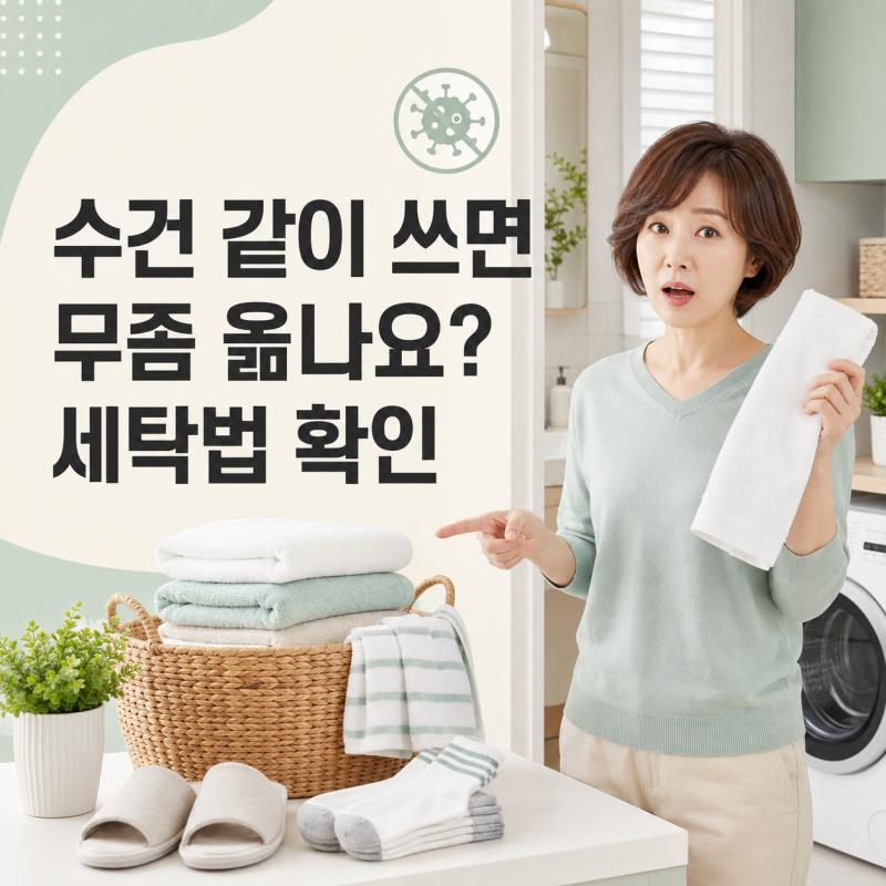 수건 같이 쓰면 무좀 옮나요? 세탁기 돌려도 안심할 수 없는 이유