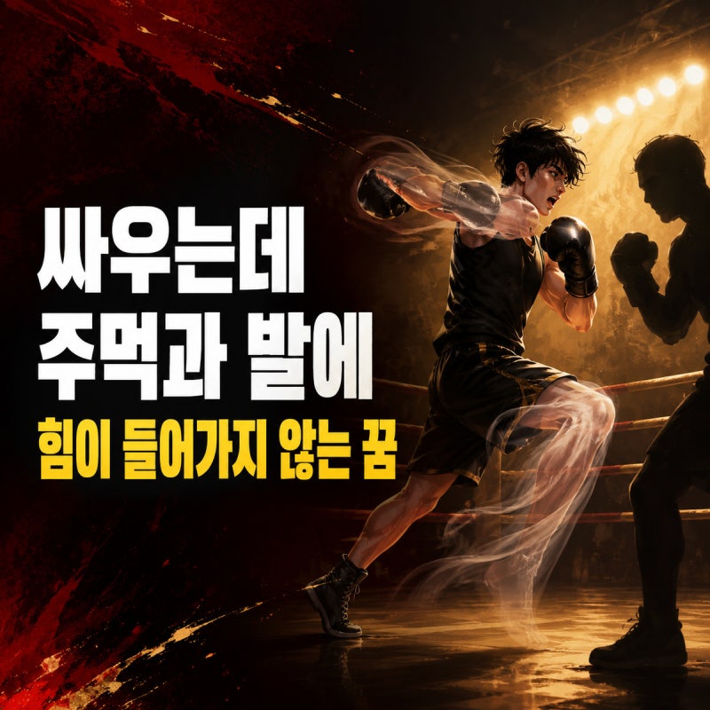 싸우는데 주먹과 발에 힘이 들어가지 않는 꿈｜때려도 약하게 느껴지는 이유와 해몽