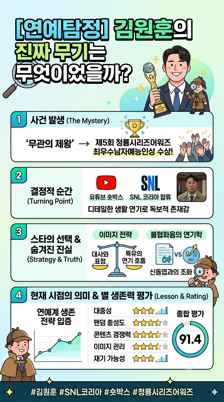 [연예탐정] 김원훈의 진짜 무기는 무엇이었을까?