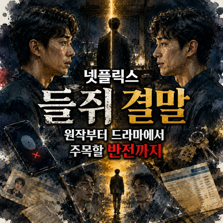 <b>넷플릭스</b> <b>들쥐</b> 결말, 원작부터 드라마에서 주목할 반전까지