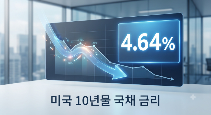 미국 10년물 국채 금리 4.64%로 급락 총정리