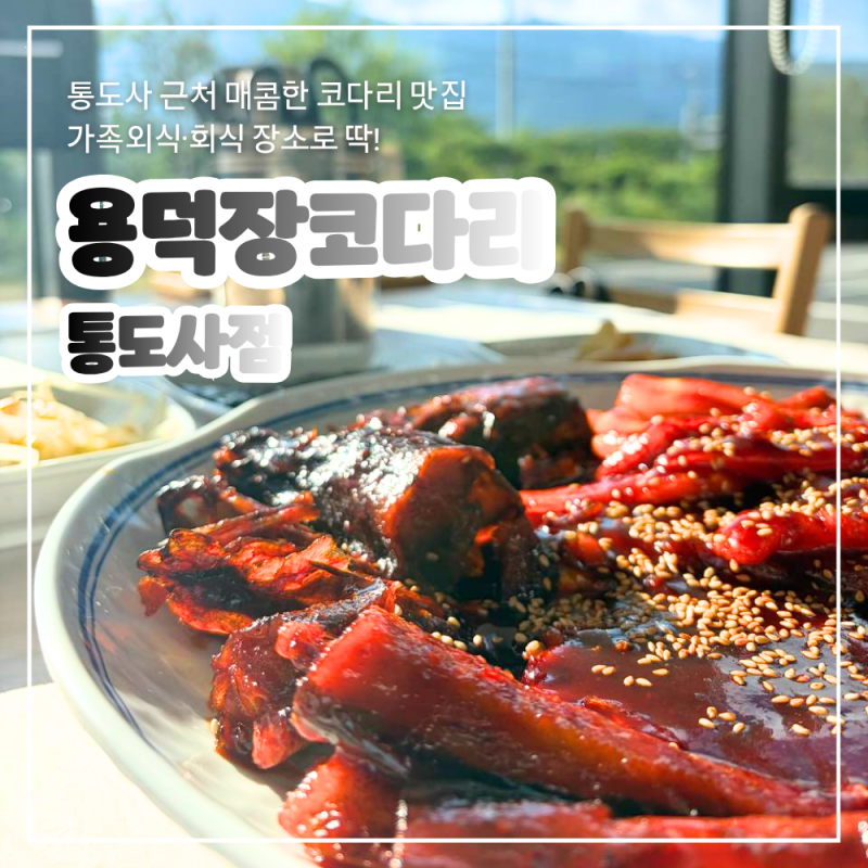 양산 통도사 맛집 용덕장코다리 통도사점, 윤기 좔좔 코다리찜